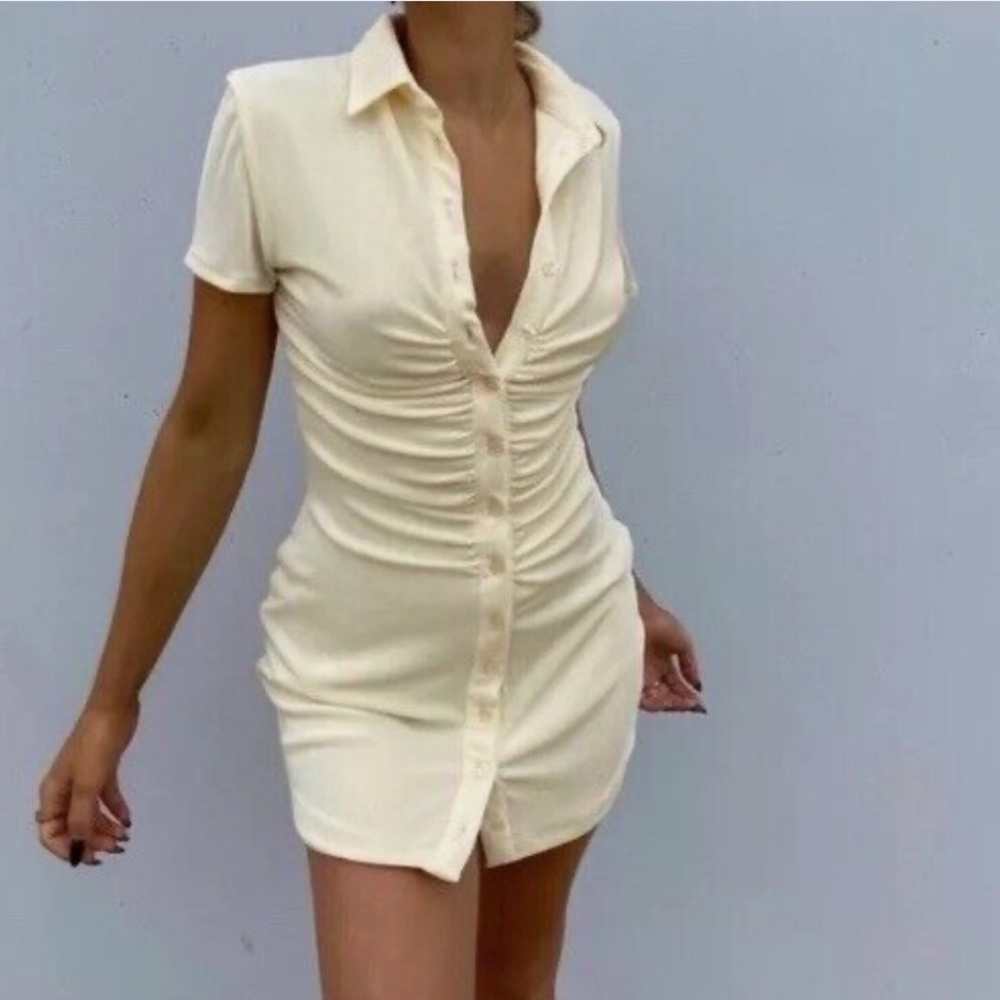 With Jean Alexa Dress in Buttercream